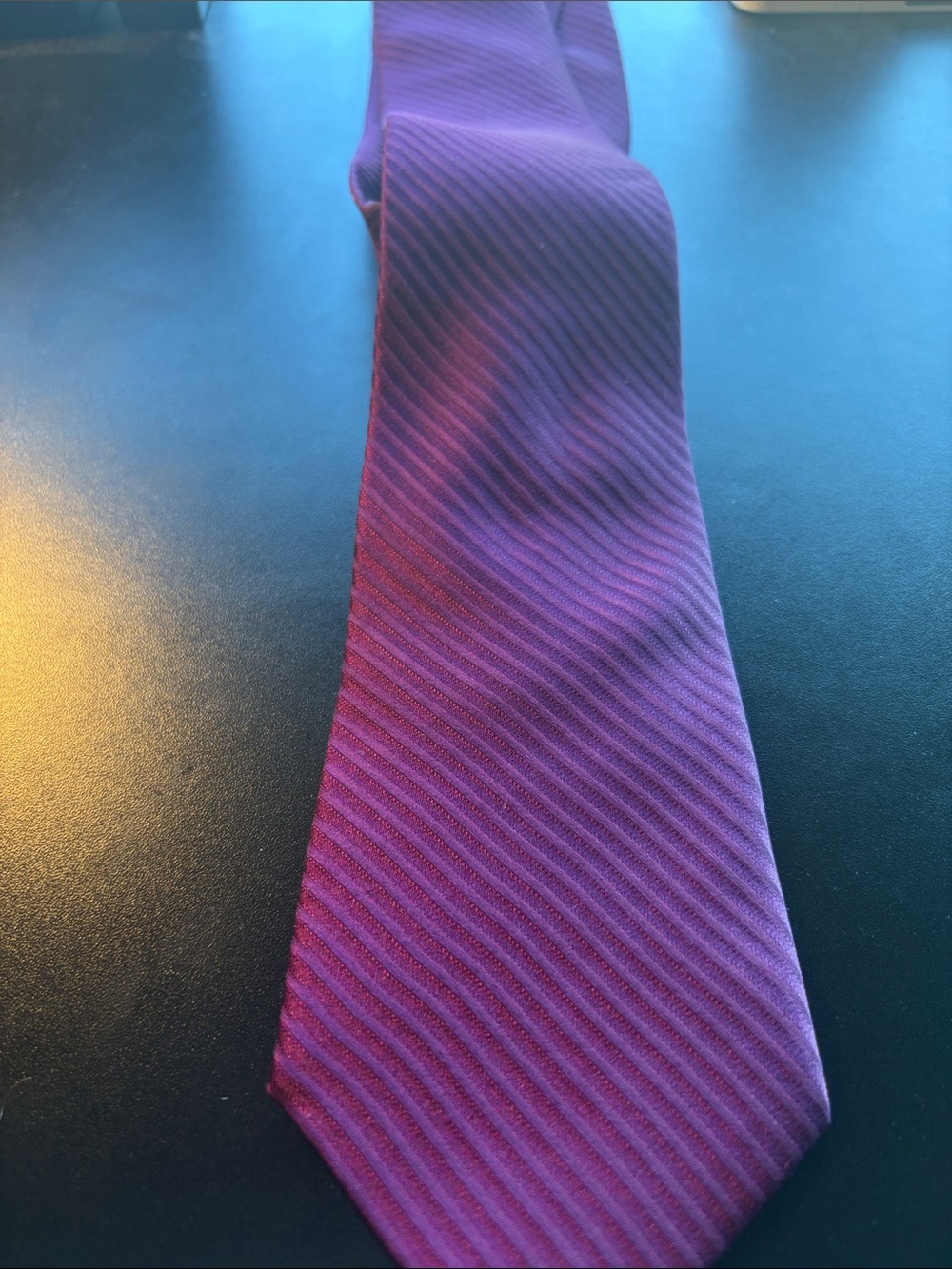 croft & barrow Purple Diagonal Stripe Tie